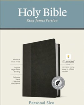 KJV Giant Print Personal Size Bible, Indexed, Black & Onyx Leatherlike