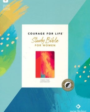 NLT Courage For Life Women's Study Bible, Indexed, Fierce Pink