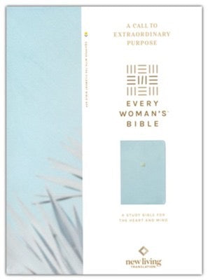 NLT Every Woman's Bible, Indexed, Sky Blue Leatherlike