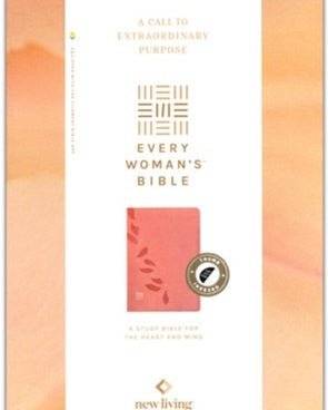 NLT Every Woman's Bible, Indexed, Pink Petals Leatherlike
