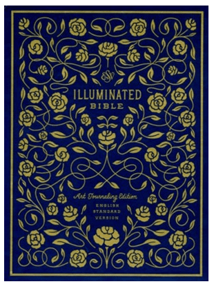 ESV Illuminated Bible: Art Journaling Edition, Blue Clothbound Hardcover With Slipcase
