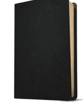 KJV Thinline Bible, Large Print Indexed,Black Genuine Leather