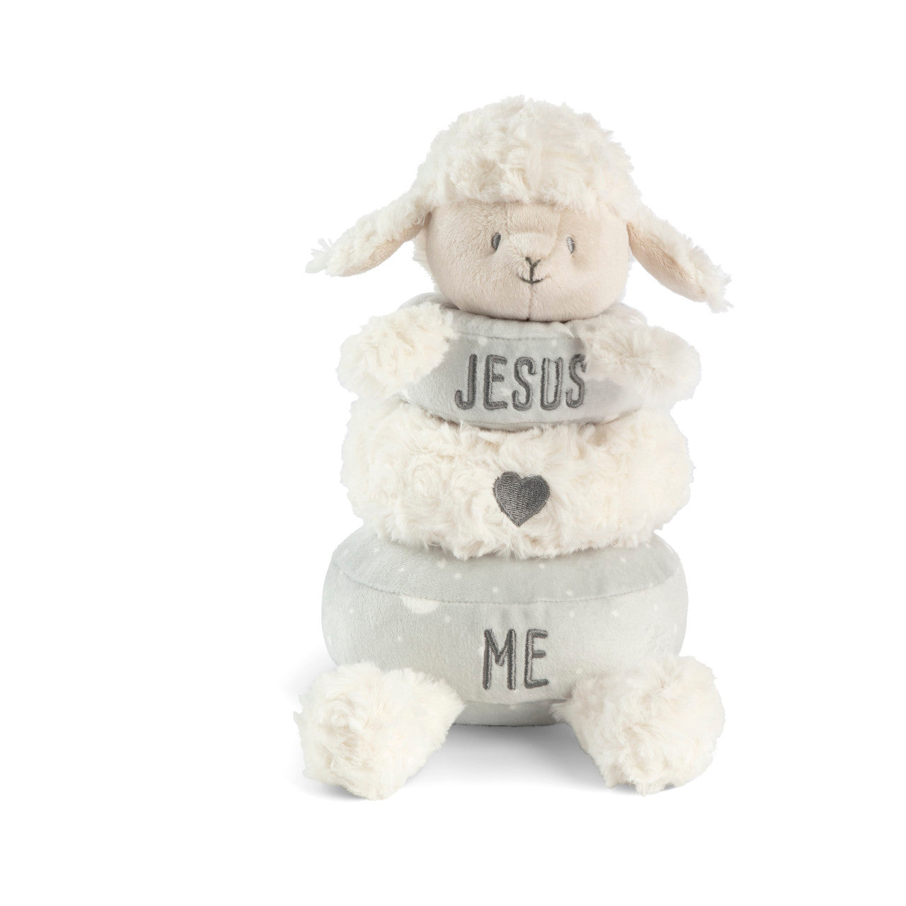 Stackable Plush Jesus Loves Me Lamb