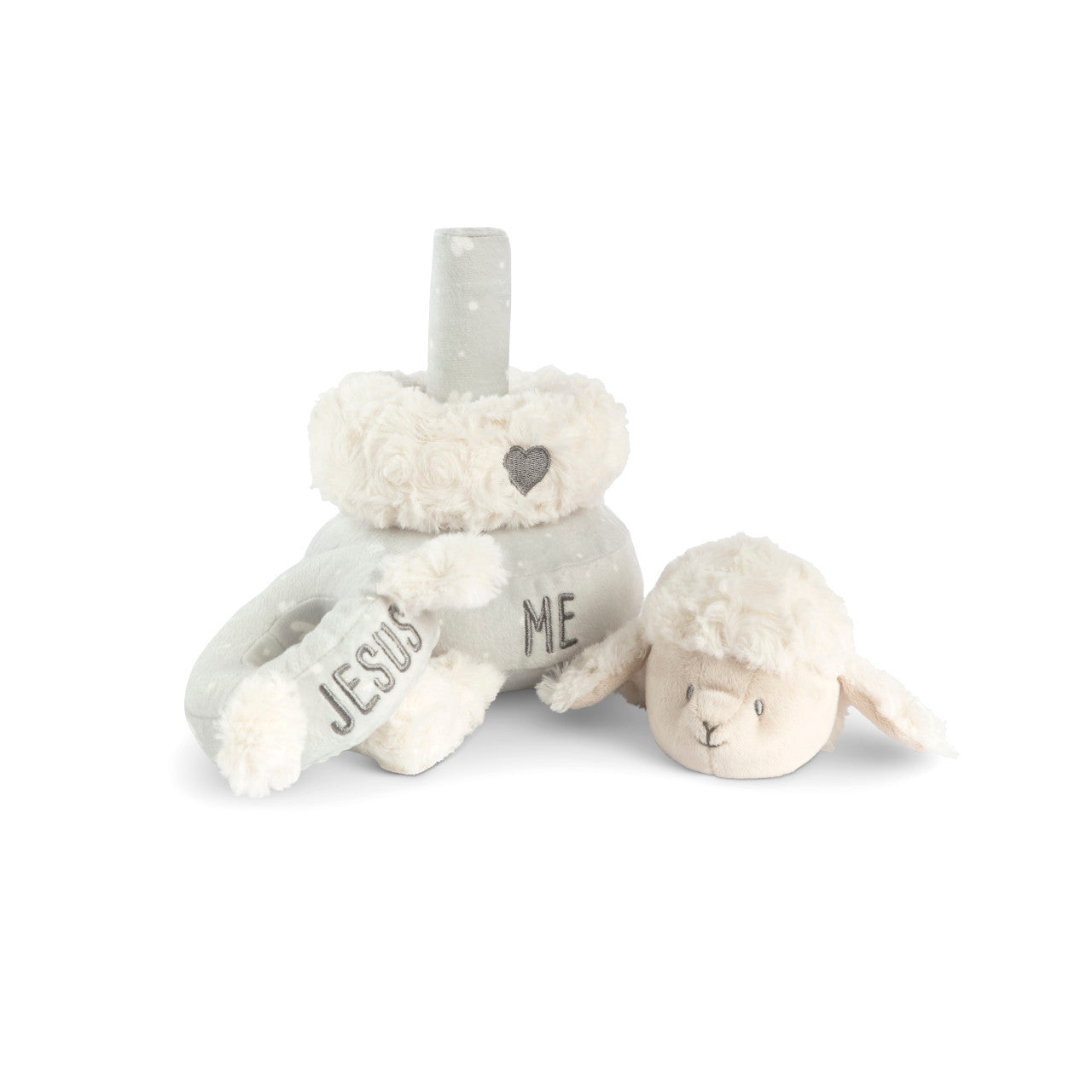 Stackable Plush Jesus Loves Me Lamb