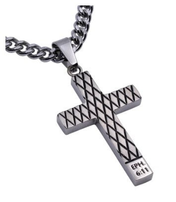Men's Silver Diamond Back Cross Collection