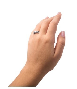 Women's Princess Solitaire Ring