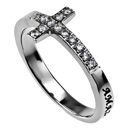 Women's Sideways Cross Ring
