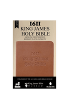 1611 King James Holy Bible, Saddle Tan