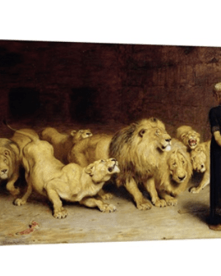 Daniel In The Lions Den 36 X 22