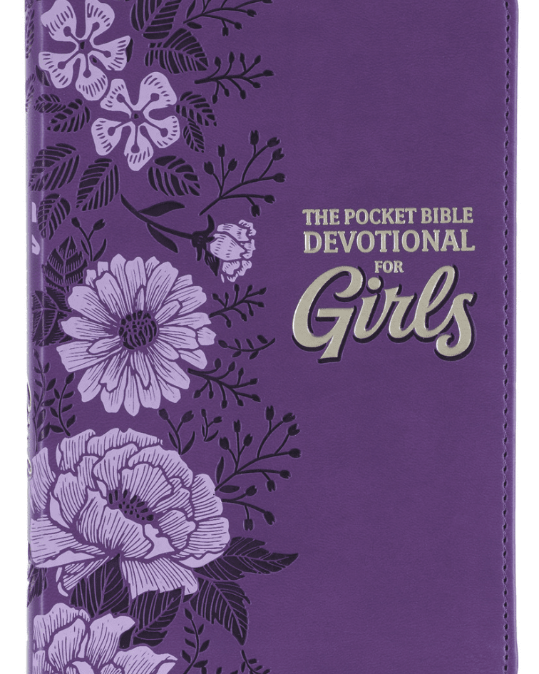 Purple Faux- Leather Bible Devotional for Girls