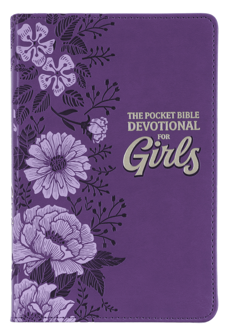Purple Faux- Leather Bible Devotional for Girls