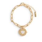 Gold Love You Locket Bracelet