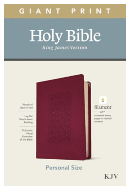 KJV Personal Size Bible, Cranberry