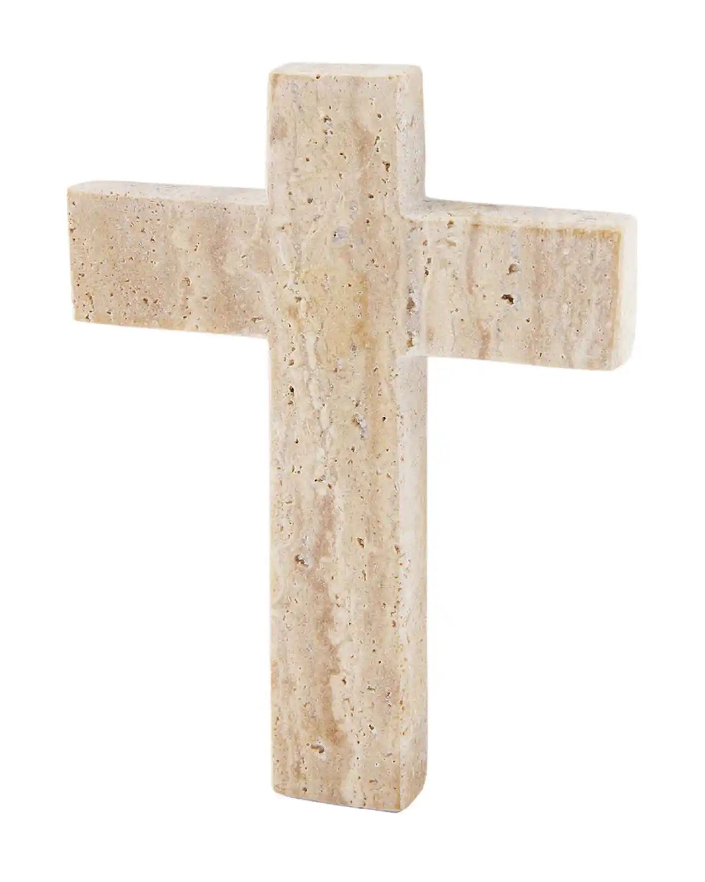 Cream Travertine Cross