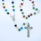 Italian Heart Glass Rosary