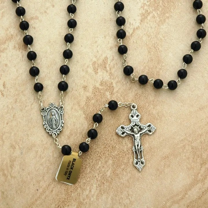 Black Onyx Rosary