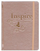 NLT Inspire Catholic Coloring/Journaling Bible, Hardcover, Rose Gold