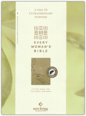 NLT Every Woman's Bible, Indexed, Olive Branch Green Leatherlike