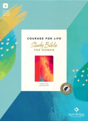 NLT Courage For Life Women's Study Bible, Indexed, Fierce Pink