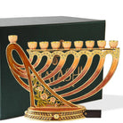 Hand-Painted Enamel Menorah