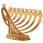 Hand-Painted Enamel Menorah