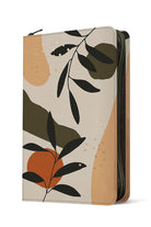 NLT Thinline Reference Zippered Bible, Indexed, Sunset Branches Leatherlike