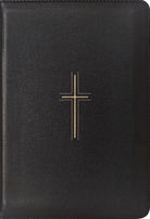 NLT Large Print Thinline Reference Zippered Bible, Indexed, Black Cross