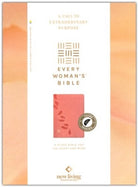 NLT Every Woman's Bible, Indexed, Pink Petals Leatherlike