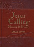 Jesus Calling Morning & Evening Devotional – Sarah Young | Brown Leathersoft Hardcover