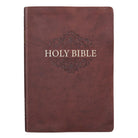 KJV Super Giant Print Bible, Indexed, Chestnut Brown Faux Leather