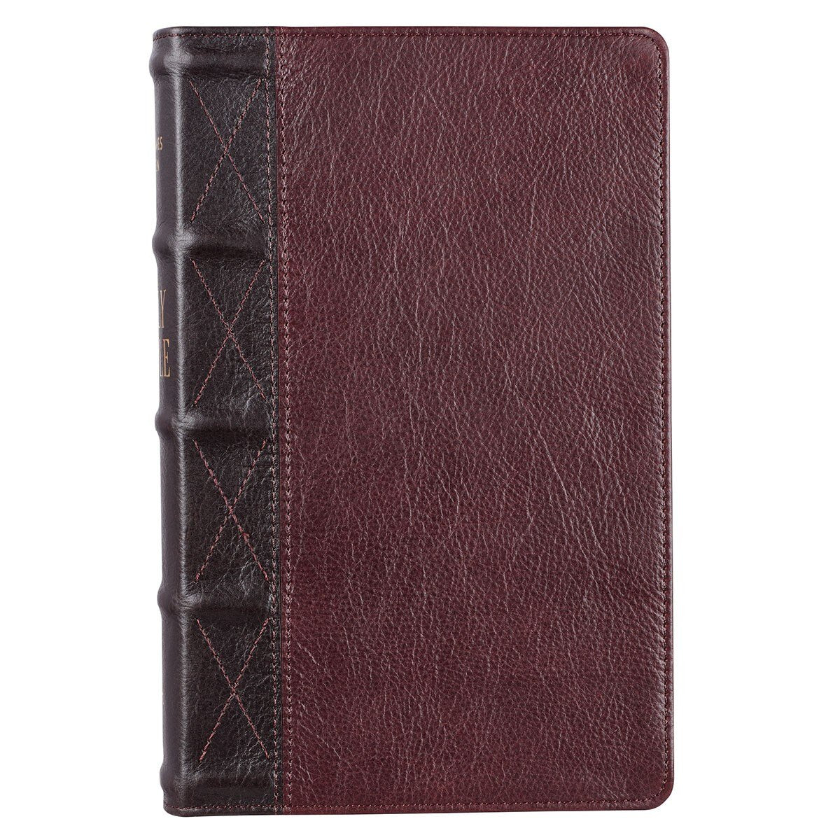 KJV Giant Print Bible, Full Grain Leather, Burgundy/Mahogany