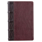 KJV Giant Print Bible, Full Grain Leather, Burgundy/Mahogany