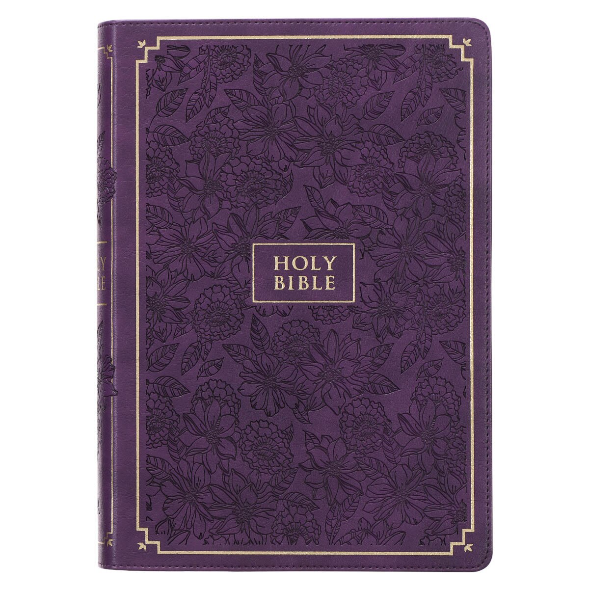 KJV Giant Print Bible, Indexed, Purple Faux Leather