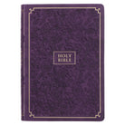 KJV Giant Print Bible, Indexed, Purple Faux Leather