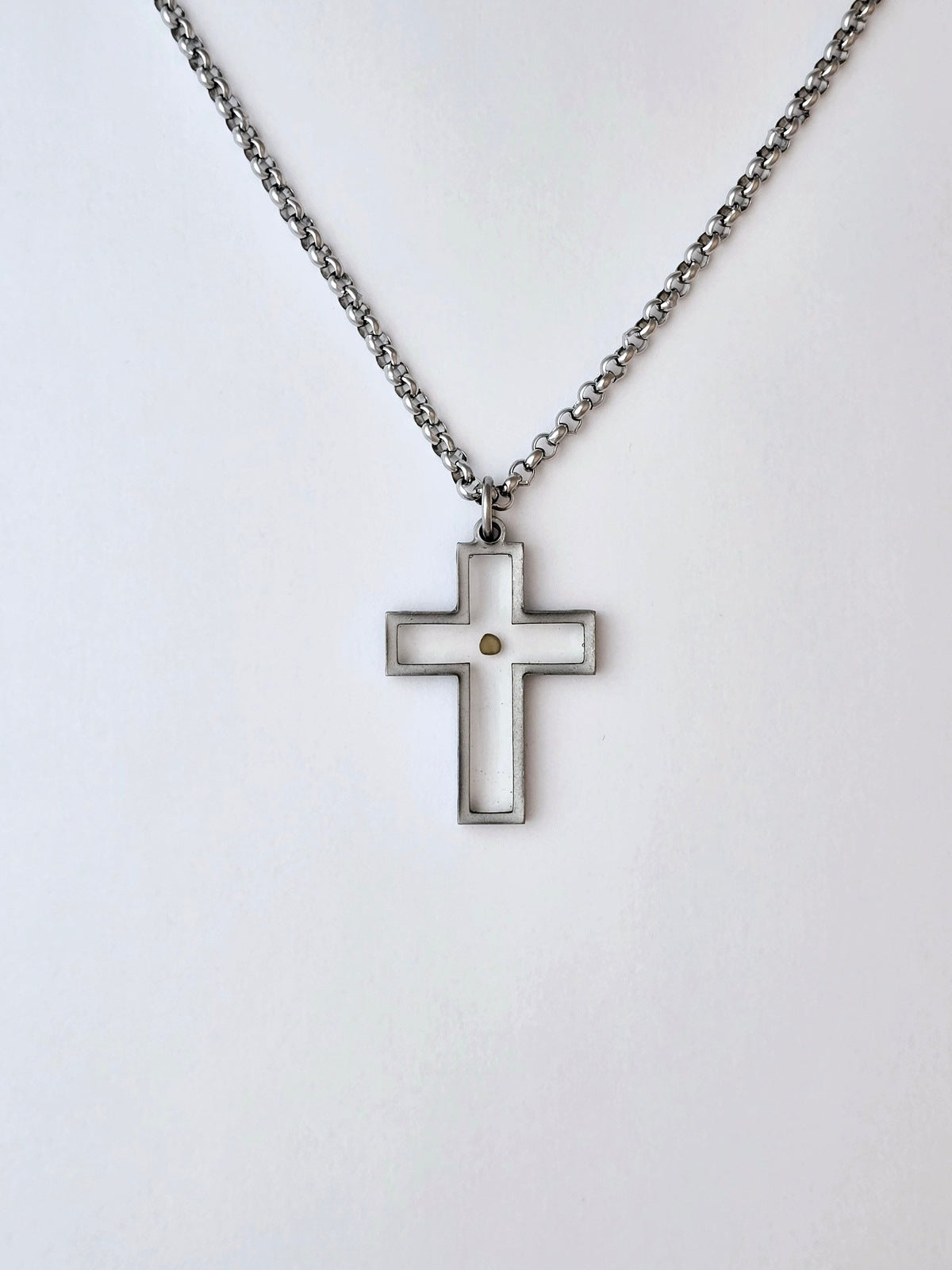 Men's Mustard Seed Cross Necklace