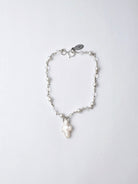 'Mature Faith' Pearl Cross Bracelet Pearl Chain