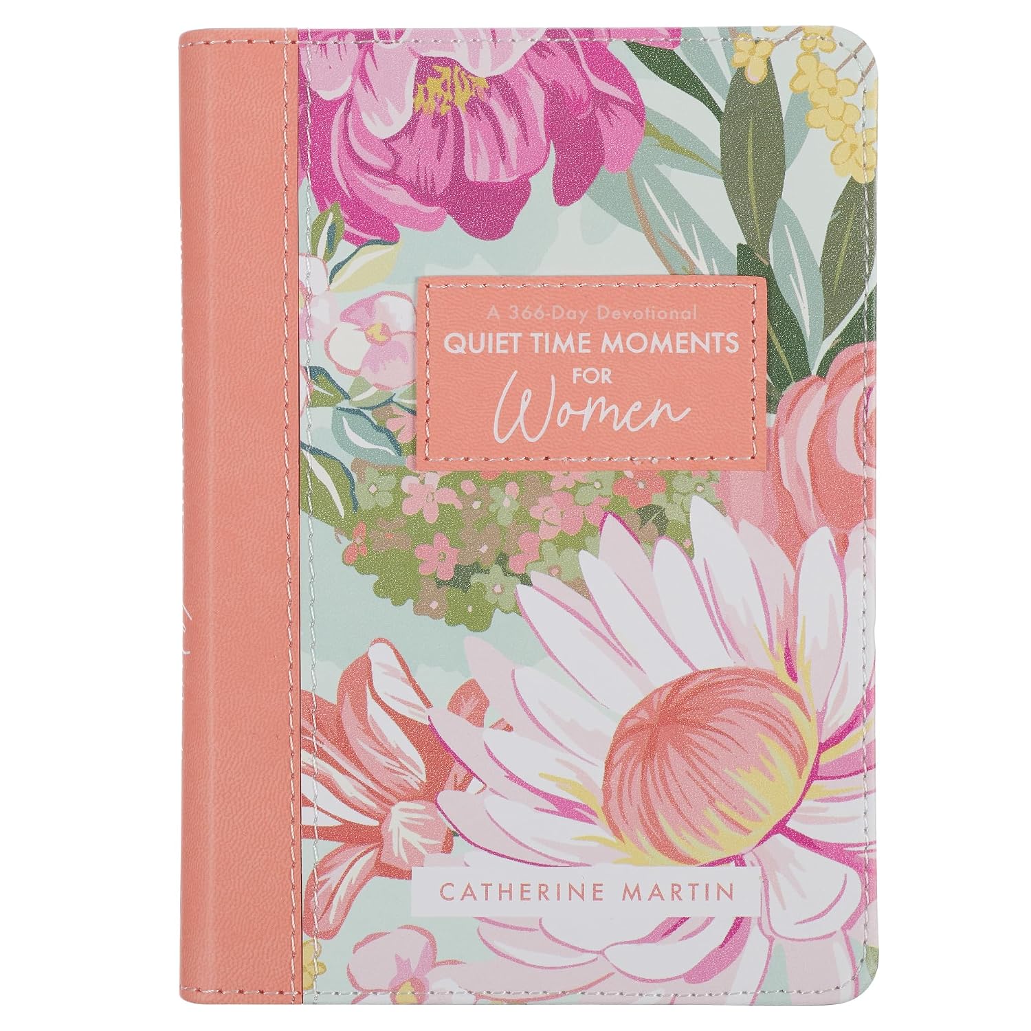 Quiet Time Moments for Women: A 366-Day Devotional – Floral Faux Leather