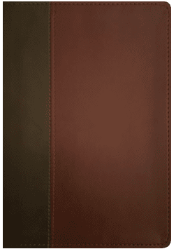 KJV Brown Mahogany Filament Thinline Indexed Bible, Large Print