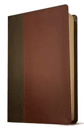 KJV Brown Mahogany Filament Thinline Indexed Bible, Large Print