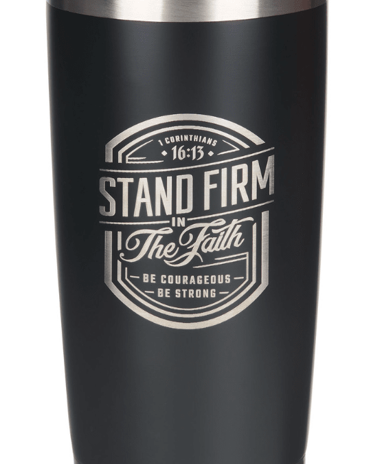 Tumbler SS Black Stand Firm