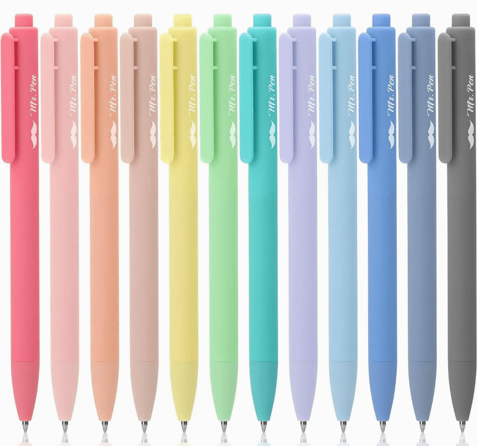 Mr. Pen- Retractable Gel Pens, 12 Pack, Fast Dry