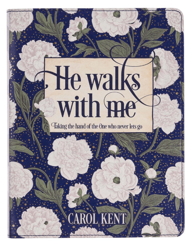 Dev He Walks with Me White Floral