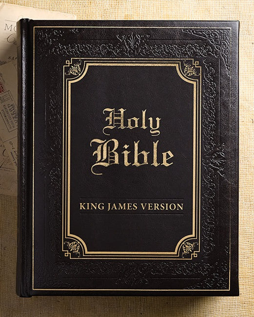 KJV Family Bible-soft leather-look, brown
