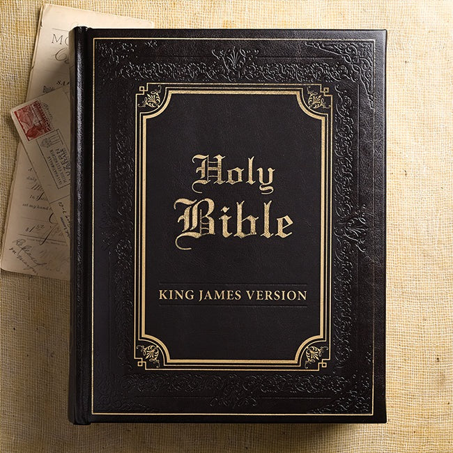 KJV Family Bible-soft leather-look, brown
