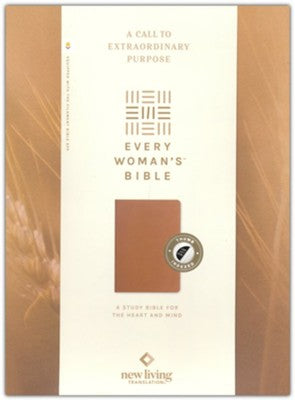 NLT Every Woman's Bible, Camel Genuine Leather