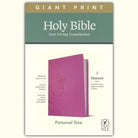 NLT Personal Size Giant Print Bible, Filament-Enabled Edition Peony Pink with Index