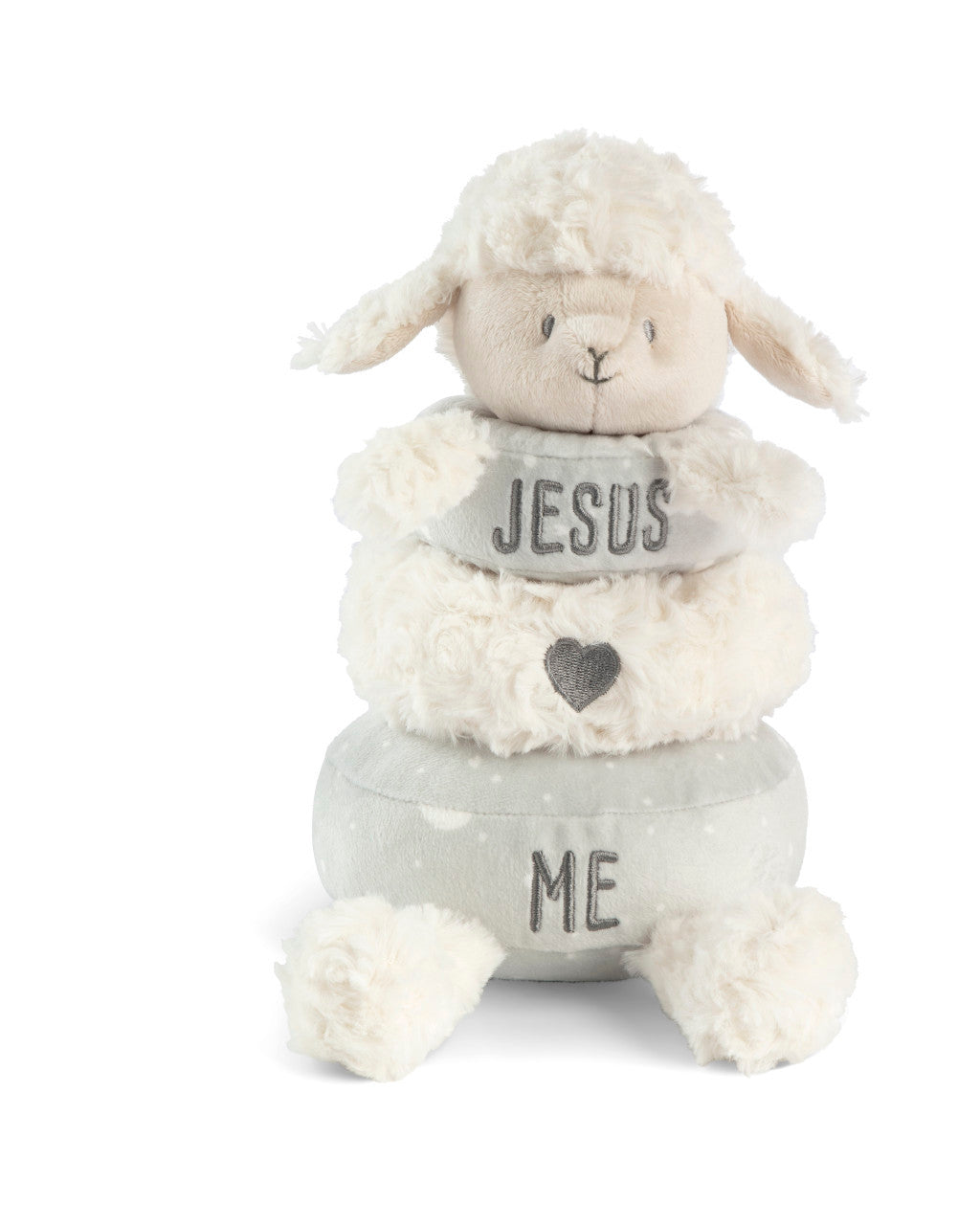 Stackable Plush Jesus Loves Me Lamb