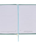 Rejoice Teal Floral Faux Leather Classic Journal with Zippered Closure - Philippians 4:4