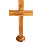 15" Standing Olive Wood Cross