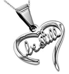 Women's Handwriting Heart Necklace Collection